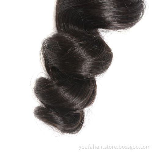 Factory Wholesale Cuticle Aligned Grade 10A Peruvian Deep Loose Wave Virgin Hair Bundles Human Hair Curly Extensions